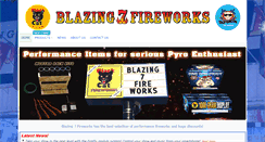 Desktop Screenshot of blazing7fireworks.com